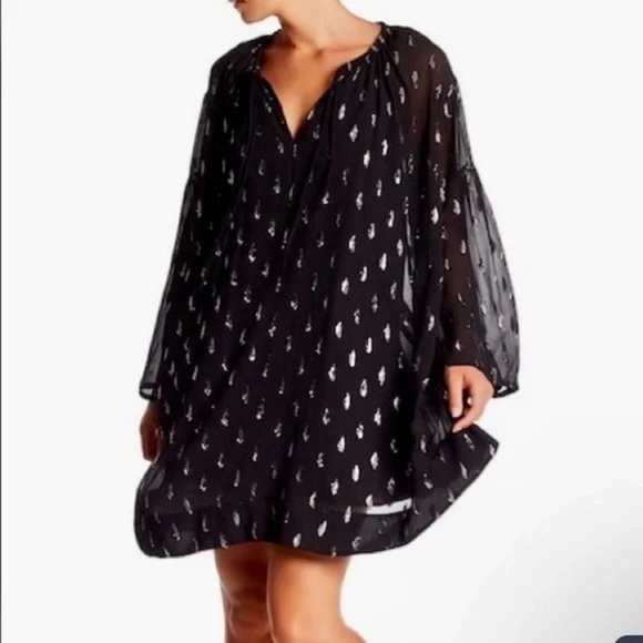 Iro Paris Paula Metallic Tie Front dress Fr36/US 4 - Picture 1 of 7